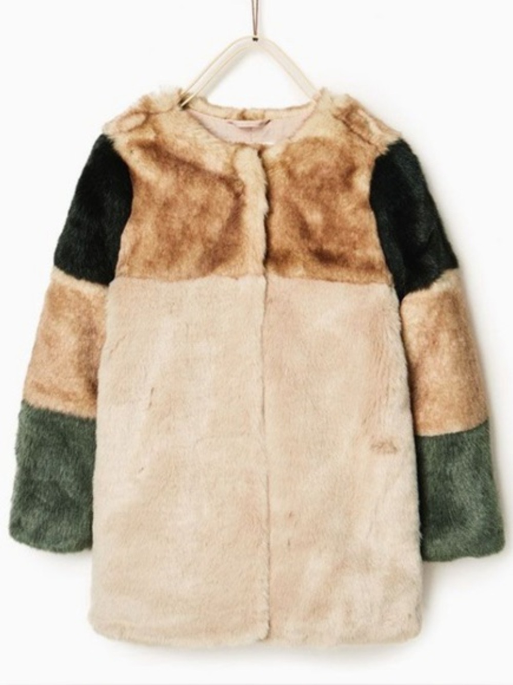 Zara / Girls kids faux fur jacket